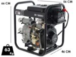 Motobomba diésel Blackstone BD-T 8000ES para aguas sucias con racores 80 mm – Euro 5